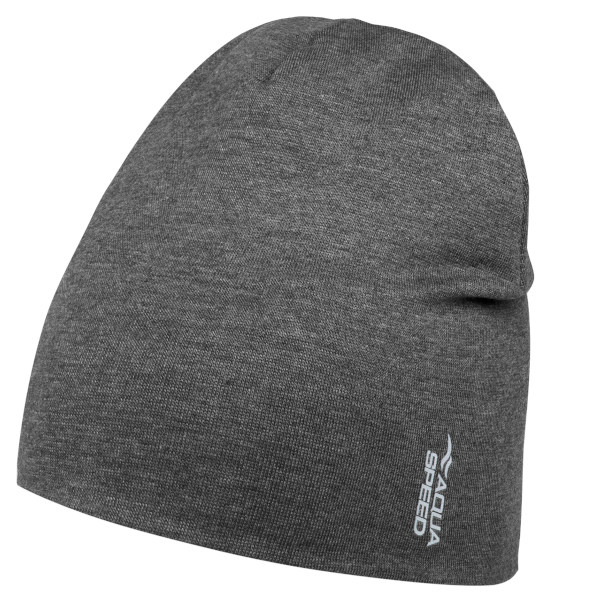 Czapka zimowa Aqua Speed 26 - szara - bawełna