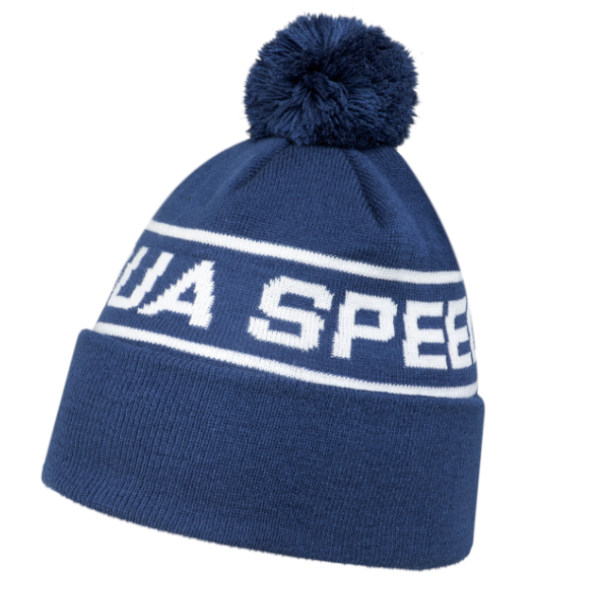 Czapka zimowa Aqua Speed 10 - z pomponem - granatowa