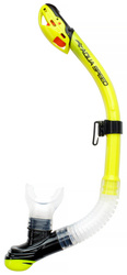 Diving snorkel with valve Aqua Speed Jet 18 - yellow