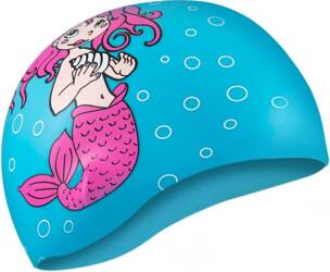 Swim cap for children Aqua Speed Kiddie Marmaid - blue