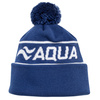 Czapka zimowa z pomponem Aqua Speed 10 - granatowa - białe logo