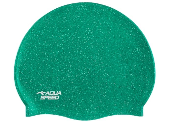 Recycled silicone swim cap Aqua Speed Reco 12 - green