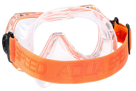 Snorkeling set for kids Aqua Speed Alize + Samos + mesh Bag 75 - orange 