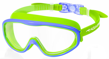 Gogle pływackie dla dzieci Aqua Speed Tivano Jr 30 - zielone - bezbarwne szkła