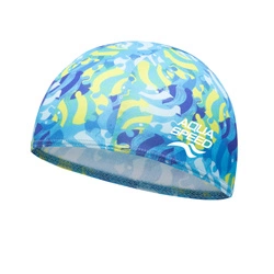 Children's fabric swim cap Aqua Speed Baby Cap Print 02 - blue