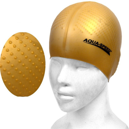 Swim cap Aqua Speed Biomassage New 06 - gold