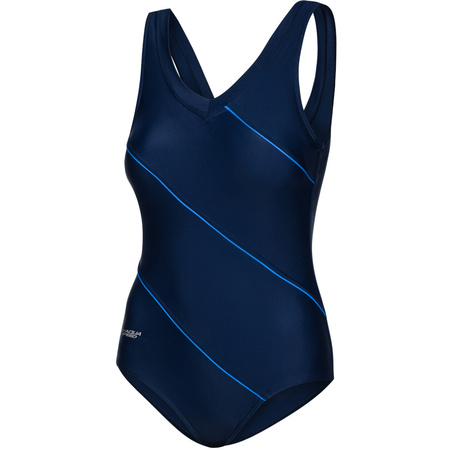 Jednocześciowy kostium pływacki z miseczkami Aqua Speed Sophie 49 - granatowy