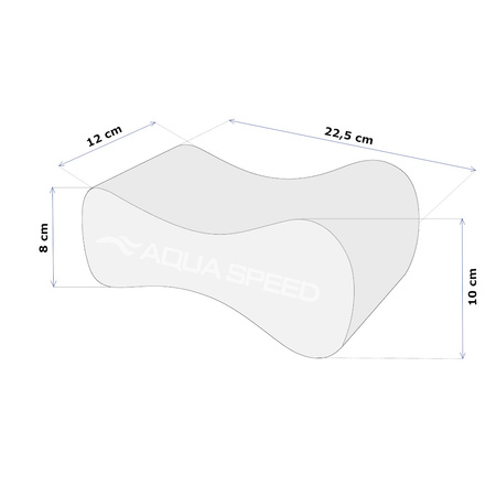 3-layers pull buoy Aqua Speed Wave 26 - grey 