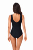 One-piece swimming costume with cups AQUA SPEED Sophie 01 - black