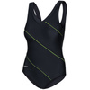 One-piece swimming costume with cups AQUA SPEED Sophie 01 - black