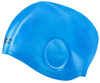 Big silicone swim cap Aqua Speed Ear Cap 02 - blue