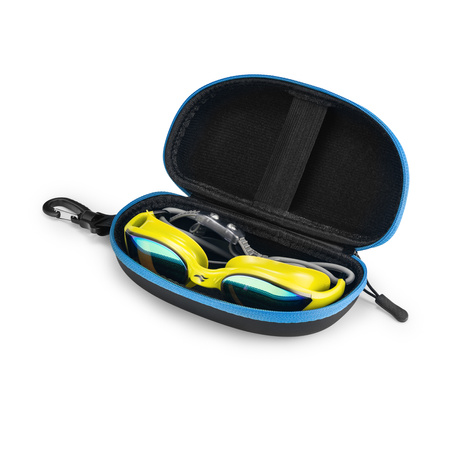 Swimming goggles Aqua Speed Vortex Mirror + Case 38 - yellow