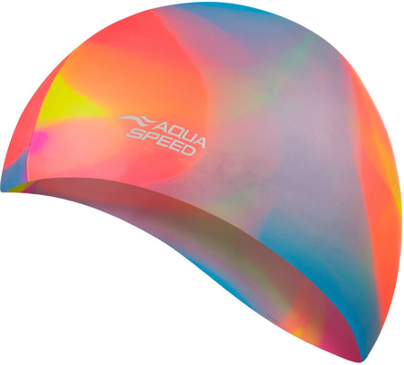 Multicolor silicone swim cap Aqua Speed Bunt 86