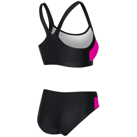 Kostium kąpielowy dwuczęściowy pływacki Aqua Speed Naomi 19 - czarny 