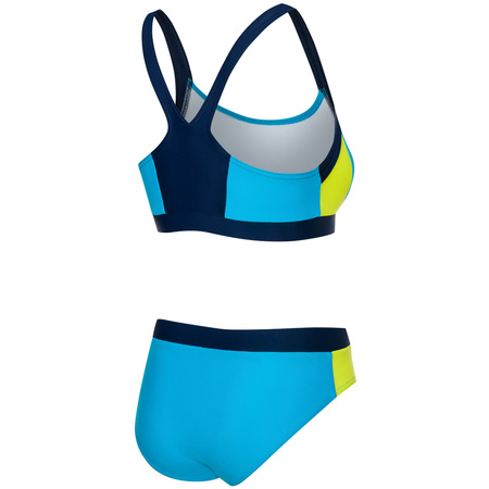 Kostium kąpielowy dwuczęściowy pływacki Aqua Speed Naomi 284 - niebieski 