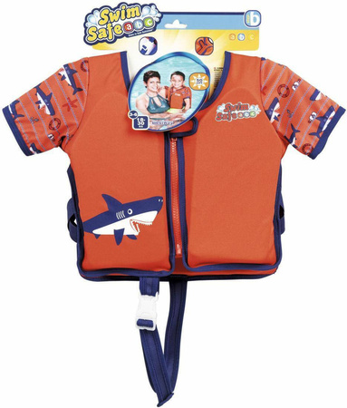 Kamizelka piankowa do pływania dla dzieci Swim Vest W Sleeves 75 - pomarańczowa