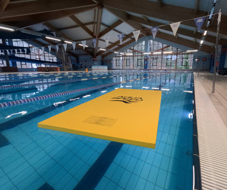 Foam swimming mat AQUA SPEED 200x100x4 cm -red