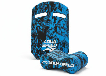 Zestaw desek do nauki pływania AQUA SPEED Swirl kickboard + ósemka 10