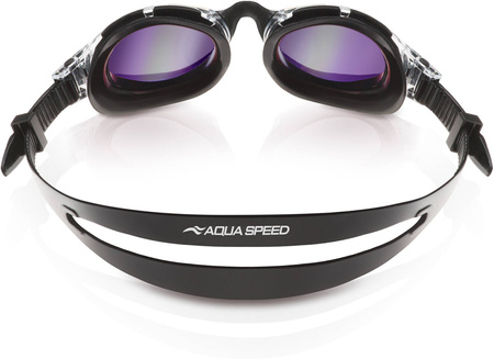 Okulary pływackie lustrzane Aqua Speed Triton 2.0 Mirror 53 - szaro/czarne 