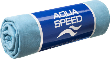 Quick drying microfiber towelAqua Speed Dry Flat 50x100 cm 02 - blue