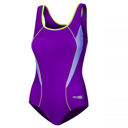 Kostium kąpielowy jednoczęściowy pływacki Aqua Speed Kate 99 - fioletowy