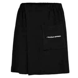  Sauna Towel Tunic Bath Kilt AQUA SPEED 07 - black