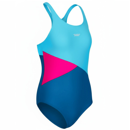 Girls' swimsuit Pola 28 - blue-pink