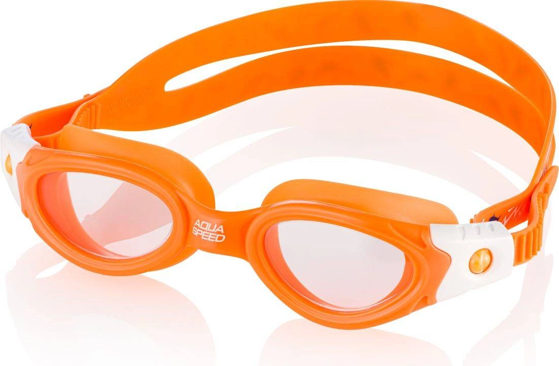 Swimming goggles Aqua Speed Pacific Jr Bendyzz 75 orange clear glasses