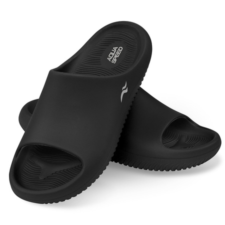 Piankowe klapki basenowe Aqua Speed Toledo 07 - czarne 