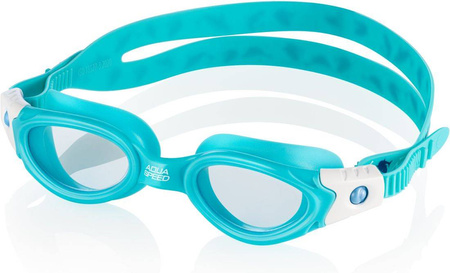 Okulary pływackie dziecięce Aqua Speed Pacific Jr Bendyzz 22 - niebieskie -bezbarwne szkła