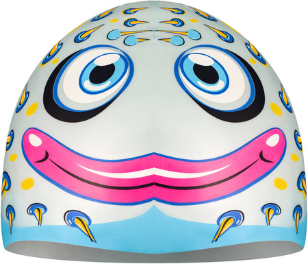 Czepek pływacki dla dzieci z drukowanym wzorem Aqua Speed Zoo Fish 02 - kolorowy 