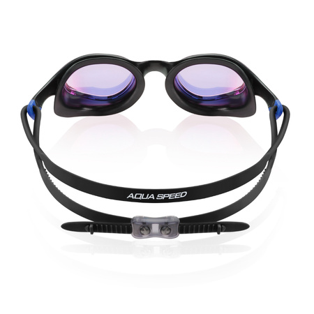 Swimming goggles Aqua Speed Vortex Mirror + Case 07 - black 