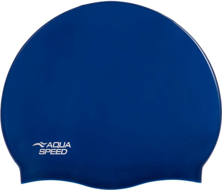 High-stretch silicone swim cap Aqua Speed Mono10 - navy
