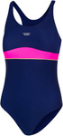 Strój kąpielowy dziewczęcy Emily 47 - granatowo - różowy