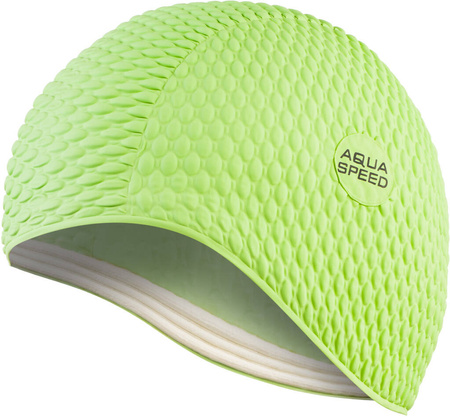Latex swim cap for long hair Aqua Speed Bombastic 11 - green 