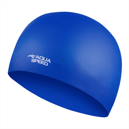 Racing swim cap made of silicone Aqua Speed 3D Cap 01 - navy 