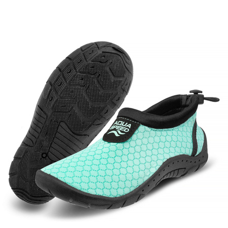 Children's water shoes with drawstring Aqua Shoe 30 – turquoise and black