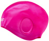 Big silicone swim cap and long hair Aqua Speed Ear Cap Volume 03 - pink 