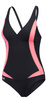 Silhouette enhancing swimsuit Aqua Speed Greta 36 - dark graphite