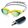 Swimming goggles Aqua Speed Vortex Mirror + Case 38 - yellow