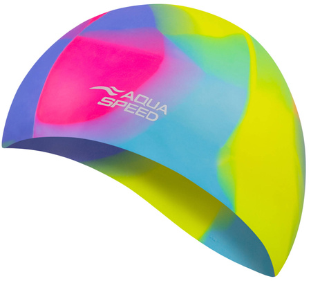 Silikonowy czepek pływacki Aqua Speed Bunt 44 - kolorowy