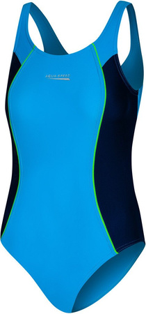 Kostium kąpielowy jednoczęściowy pływacki Aqua Speed Luna roz. 134 - 158 cm 24 - niebieski 