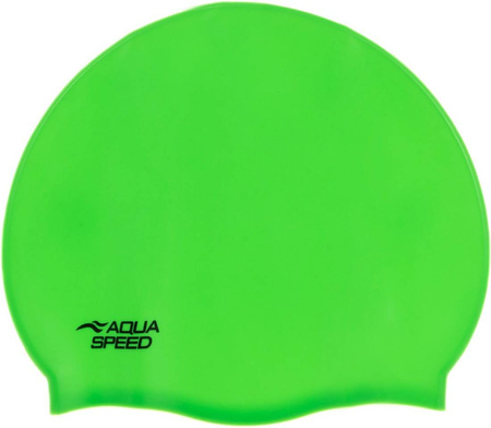 Mocno rozciągliwy czepek pływacki z silikonu Aqua Speed Mono 11 - zielony 