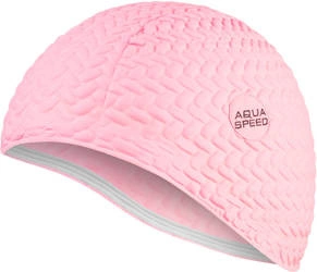 Latex swim cap for long hair Aqua Speed Bombastic Tic-Tac 03 - pink 