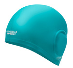 Duży czepek pływacki na uszy i długie włosy Aqua Speed Ear Cap Volume 11 - zielony 