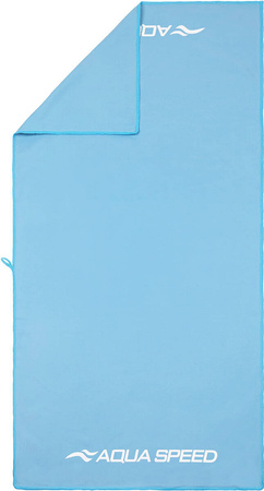 Szybkoschnący ręcznik z mikrofibry Aqua Speed Dry Flat 50x100 cm 02 - niebieski 