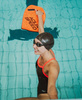 Swim lessons kickboard Aqua Speed Wave 38 - green 