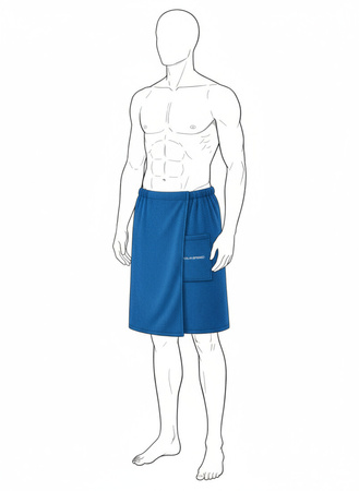  Sauna Towel Tunic Bath Kilt AQUA SPEED 10 - blue