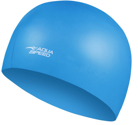 Czepek pływacki silikonowy Aqua Speed Mega 23 - niebieski