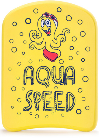 Kickboard for kids Aqua Speed Kiddie Octopus 31 cm - yellow